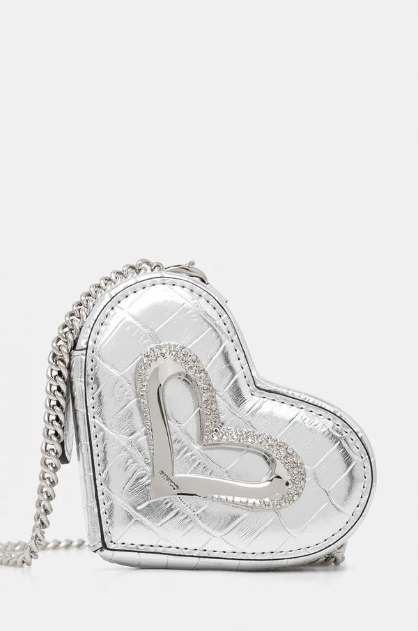 Pinko Kožna torba Pinko boja: srebrna, 103835 A1W5