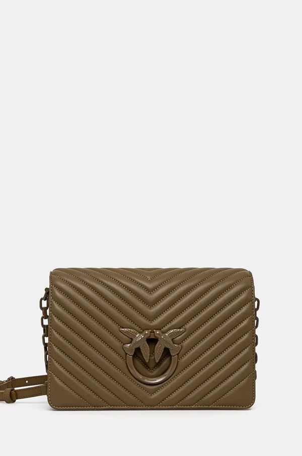 Pinko Kožna torba Pinko boja: zelena, 100063 A0VM