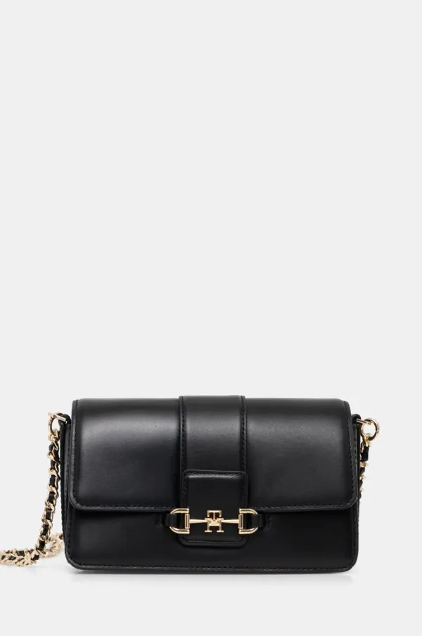 Tommy Hilfiger Kožna torba Tommy Hilfiger boja: crna, AW0AW17212