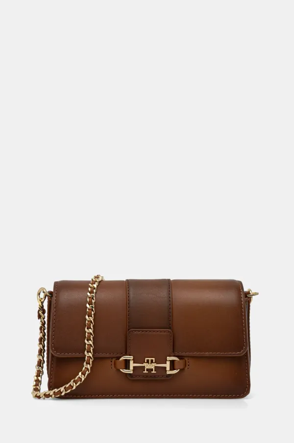 Tommy Hilfiger Kožna torba Tommy Hilfiger boja: smeđa, AW0AW17398