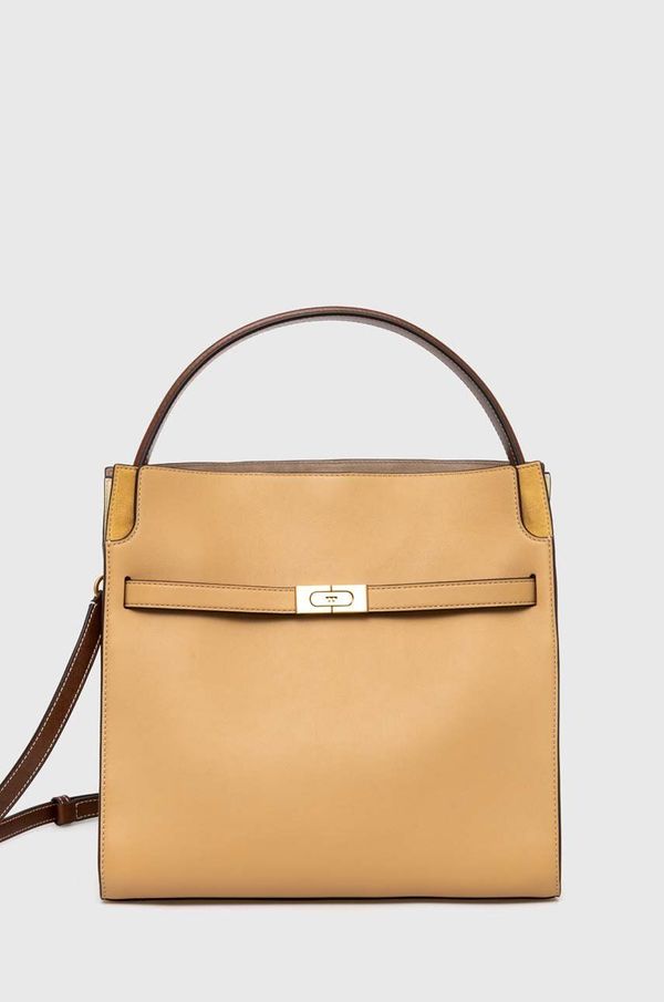 Tory Burch Kožna torba Tory Burch CN boja: bež, 154749.200