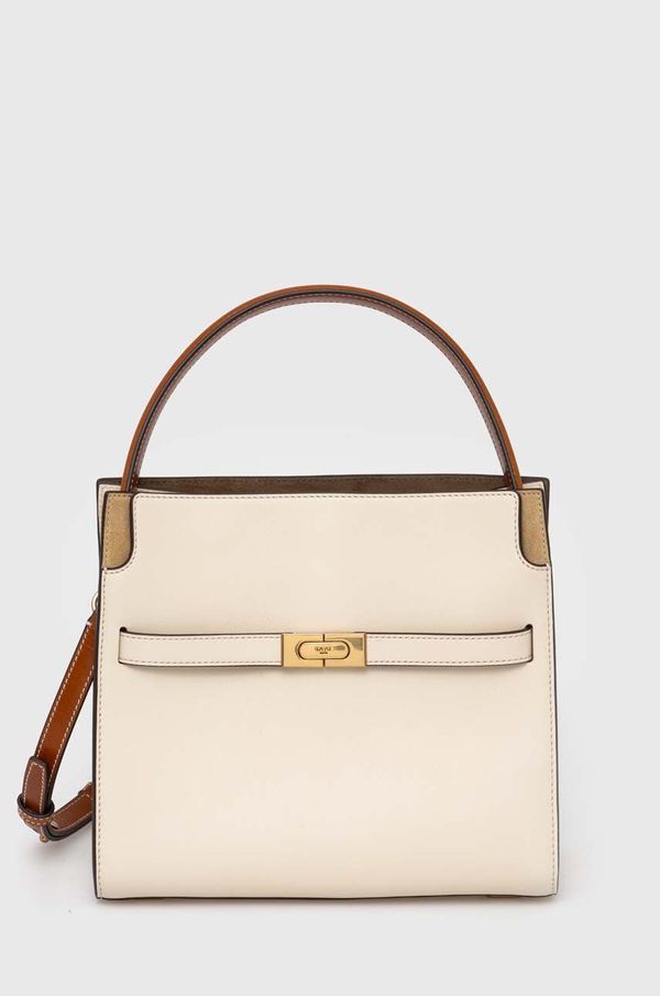 Tory Burch Kožna torba Tory Burch CN boja: bež, 158641.122