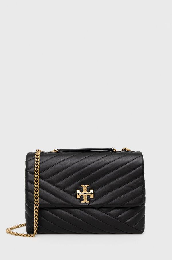 Tory Burch Kožna torba Tory Burch Kira Chevron boja: crna, 90446.001