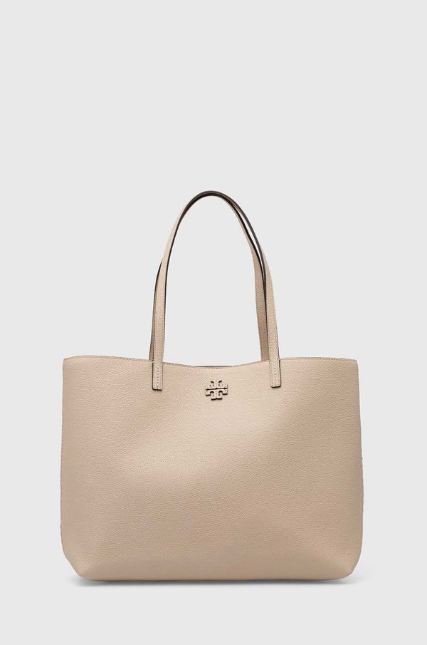 Tory Burch Kožna torba Tory Burch McGraw boja: bež, 152221.724