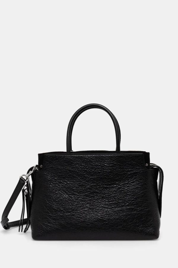 Tory Burch Kožna torba Tory Burch Mercer boja: crna, 165150.001