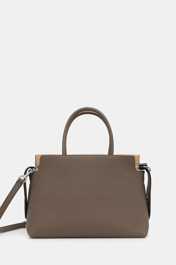 Tory Burch Kožna torba Tory Burch Mercer boja: smeđa, 162235.250