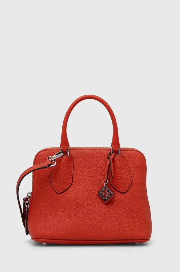 Tory Burch Kožna torba Tory Burch Mini Pebbled Swing