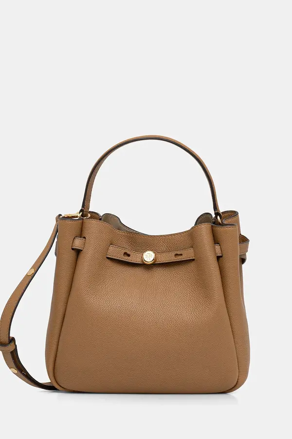 Tory Burch Kožna torba Tory Burch Romy Bucket