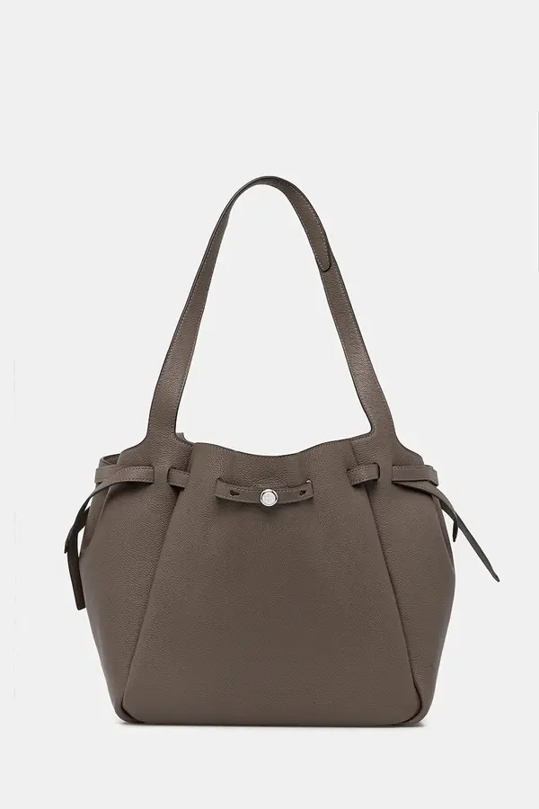 Tory Burch Kožna torba Tory Burch Romy Pebbled Tote