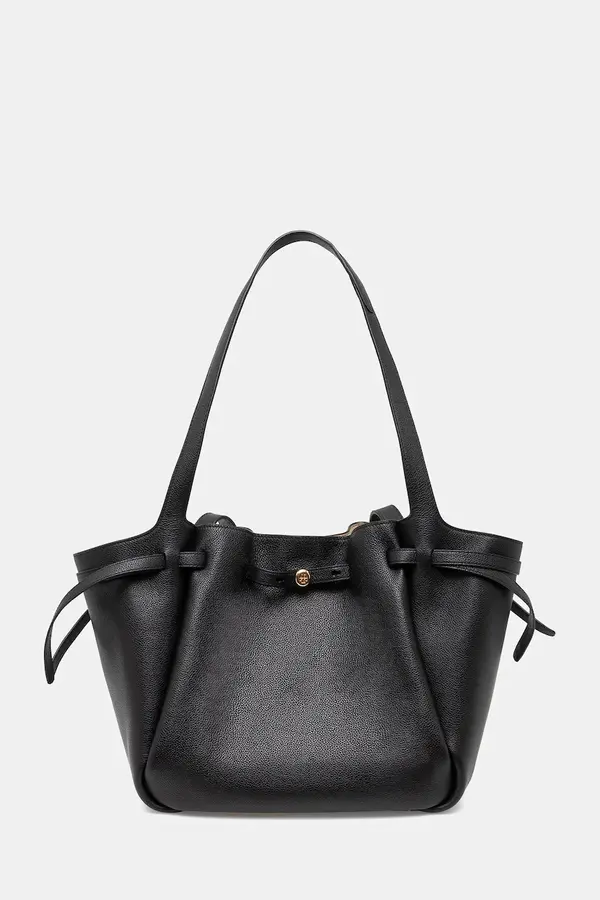 Tory Burch Kožna torba Tory Burch Romy Pebbled Tote