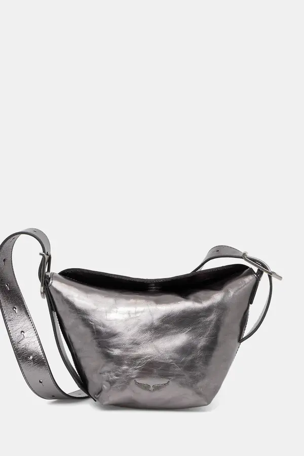 Zadig&Voltaire Kožna torba ZADIG&VOLTAIRE  BABY JANE VINTAGE METAL