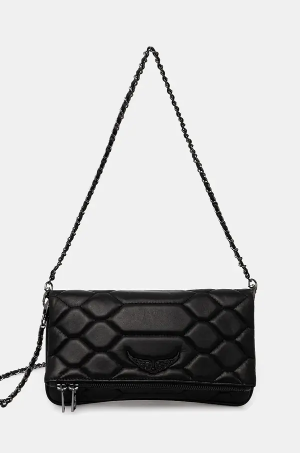 Zadig & Voltaire Kožna torba ZADIG&VOLTAIRE boja: crna, LWBA02581