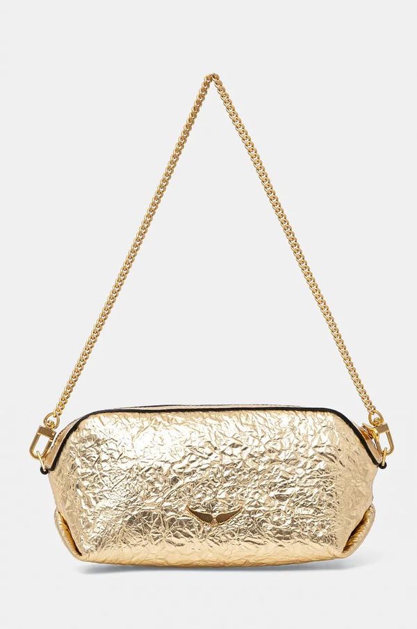 Zadig&Voltaire Kožna torba ZADIG&VOLTAIRE boja: zlatna, LWBA02570