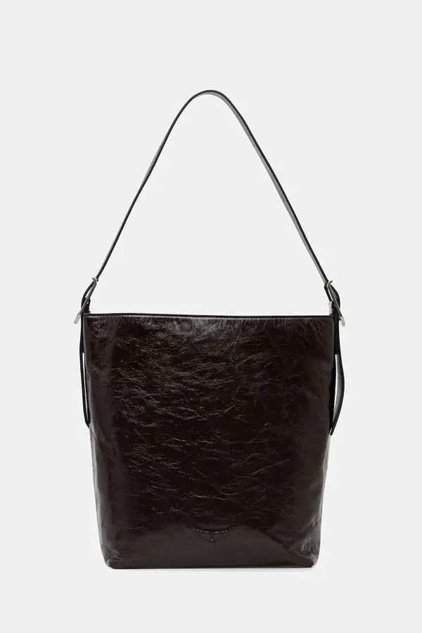 Zadig&Voltaire Kožna torba ZADIG&VOLTAIRE  JANE HOBO VINTAGE PATENT