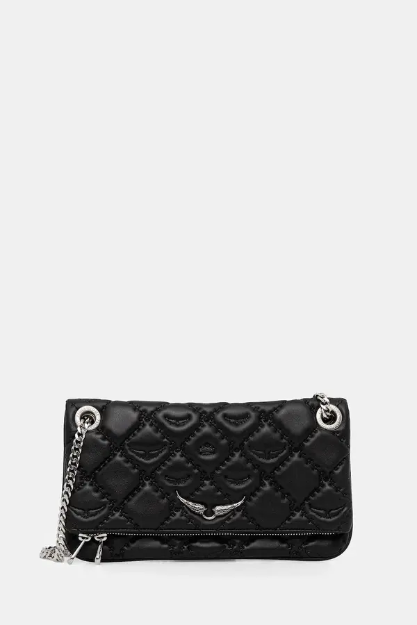 Zadig&Voltaire Kožna torba ZADIG&VOLTAIRE  ROCK II QUILTED MONOGRAM
