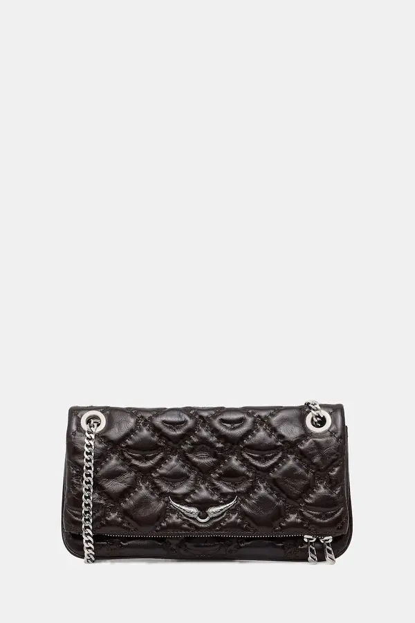 Zadig&Voltaire Kožna torba ZADIG&VOLTAIRE  ROCK II VINTAGE MONOGRAM