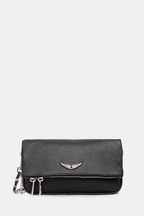 Zadig&Voltaire Kožna torba ZADIG&VOLTAIRE  ROCK NANO GRAINED LEATHER