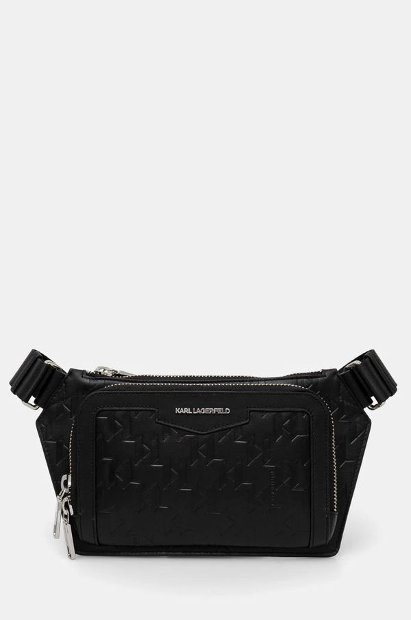 Karl Lagerfeld Kožna torbica Karl Lagerfeld boja: crna, A1M30004
