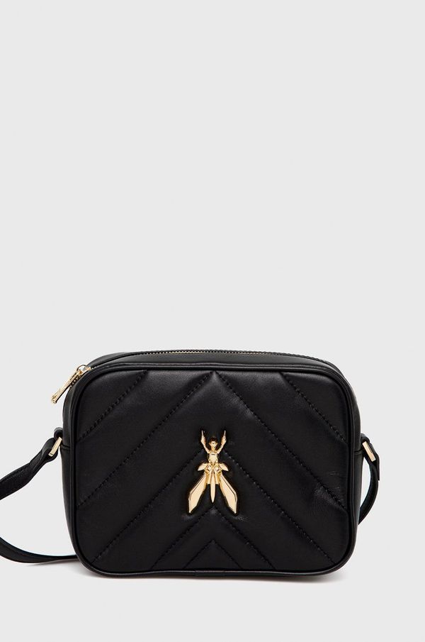 Patrizia Pepe Kožna torbica Patrizia Pepe boja: crna