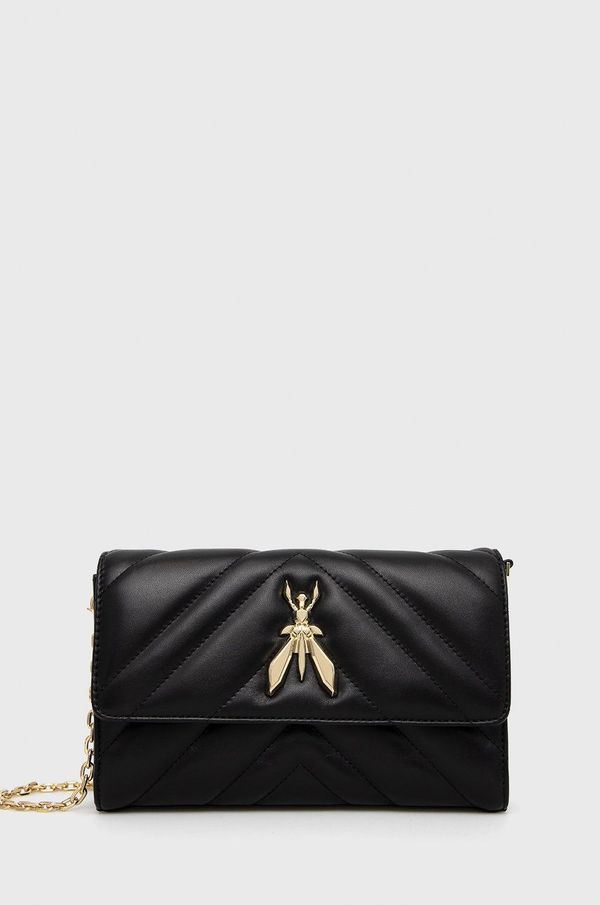 Patrizia Pepe Kožna torbica Patrizia Pepe boja: crna