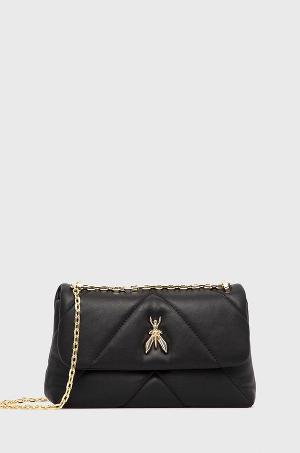 Patrizia Pepe Kožna torbica Patrizia Pepe boja: crna