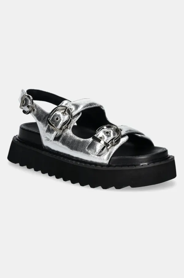 Pinko Kožna torbica Pinko Kate za žene, boja: srebrna, s platformom, SD0293 P049 ZZF