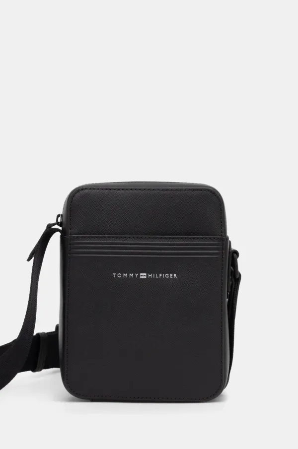 Tommy Hilfiger Kožna torbica Tommy Hilfiger boja: crna, AM0AM13215