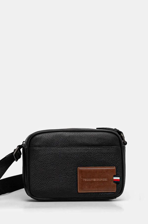 Tommy Hilfiger Kožna torbica Tommy Hilfiger boja: crna, AM0AM13311