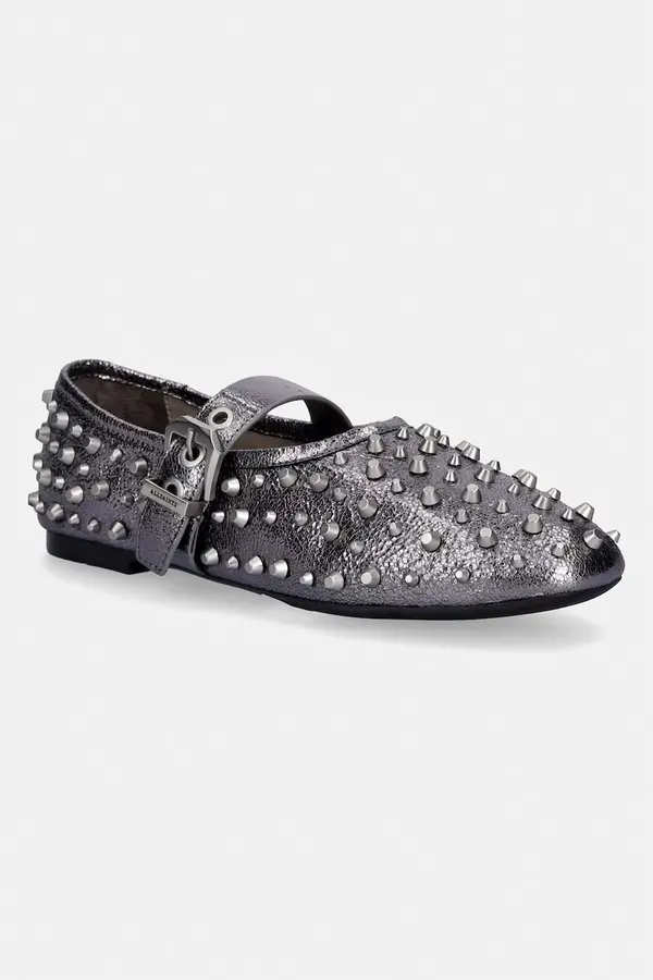 AllSaints Kožne balerinke AllSaints Sabine Stud Shoe