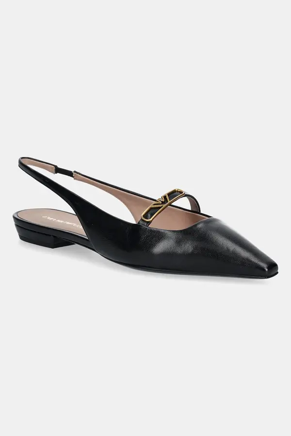 Emporio Armani Kožne balerinke Emporio Armani