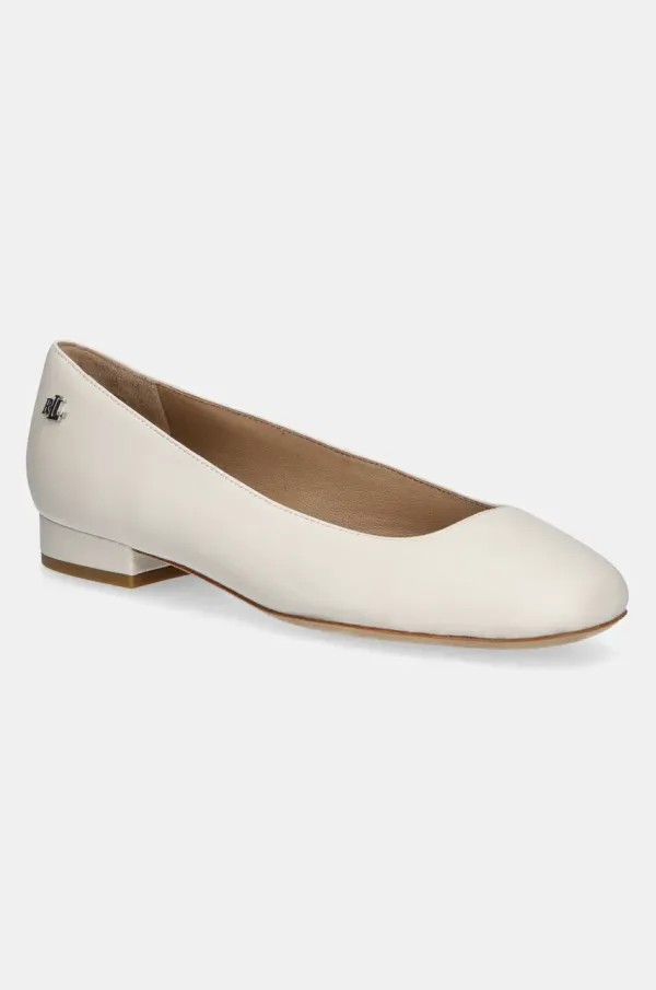 Lauren Ralph Lauren Kožne balerinke Lauren Ralph Lauren Emellie Bllt boja: bež, 802970534003