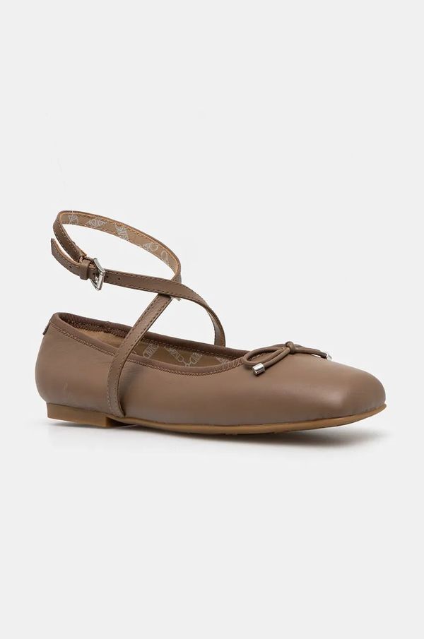 MICHAEL Michael Kors Kožne balerinke MICHAEL Michael Kors Collette boja: bež, 40T4CTFP1L.229