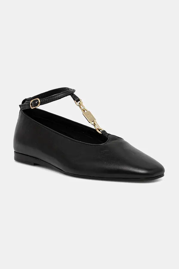Tommy Hilfiger Kožne balerinke Tommy Hilfiger TH-BAR CHAIN BALLET