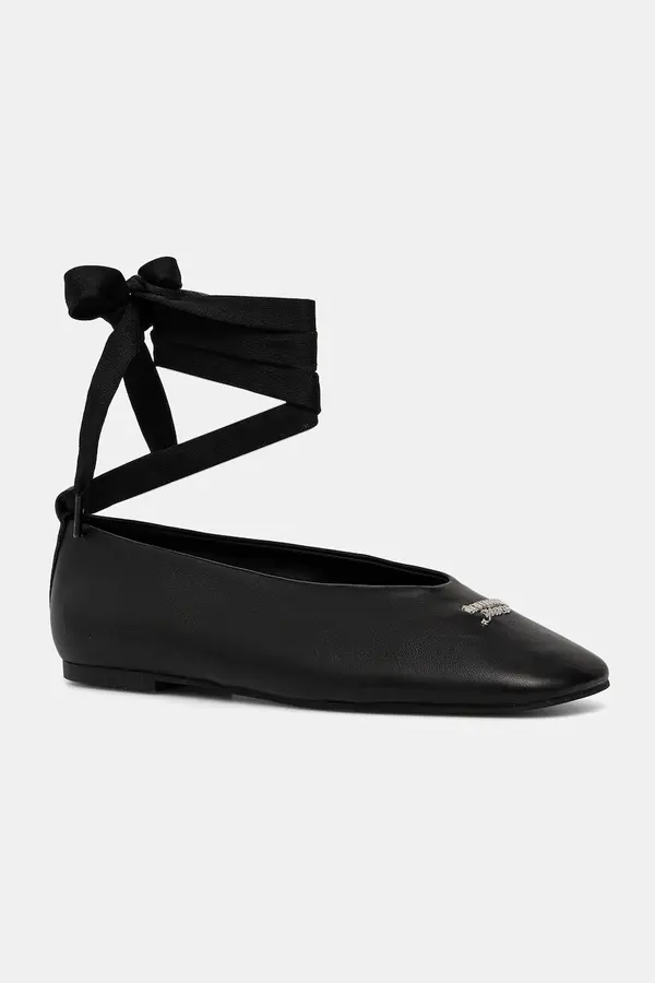 Tommy Jeans Kožne balerinke Tommy Hilfiger TJW BALLERINA WITH LACES