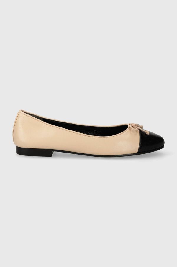 Tory Burch Kožne balerinke Tory Burch Cap-Toe Ballet boja: bež, 154512.650
