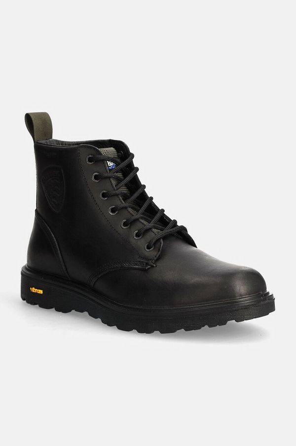 Blauer Kožne cipele Blauer GUANTANAMO za muškarce, boja: crna, F4GUANTANAMO6.OIL