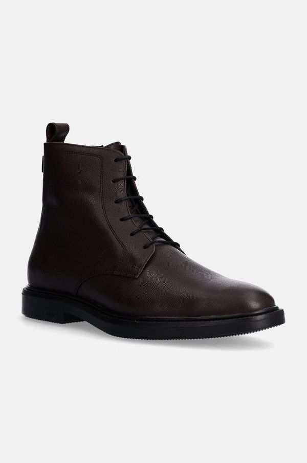 Boss Kožne cipele BOSS Larry za muškarce, boja: smeđa, 50529154