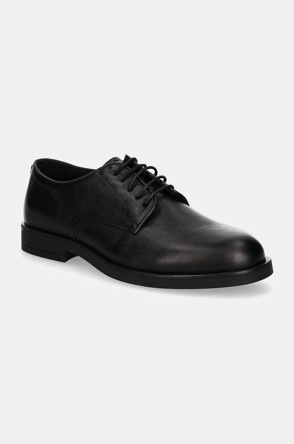 Calvin Klein Kožne cipele Calvin Klein DERBY LTH za muškarce, boja: crna, HM0HM01567