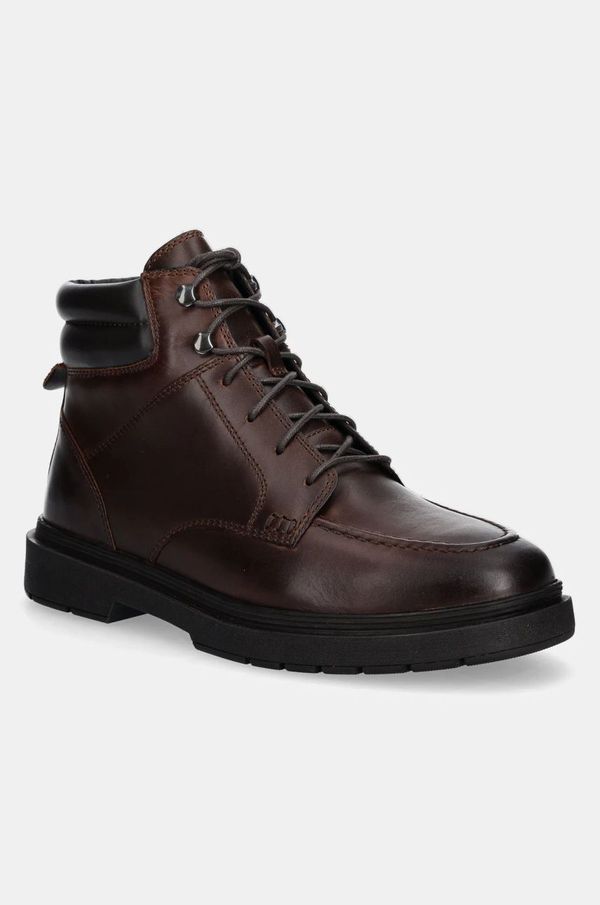 Geox Kožne cipele Geox U CALAITA za muškarce, boja: smeđa, U46HBG 000FF C6003