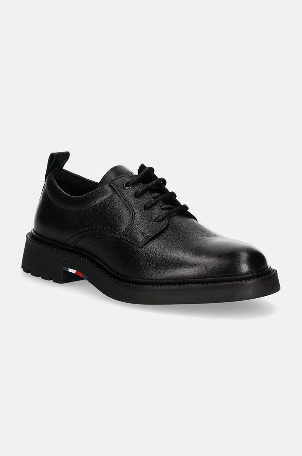Tommy Hilfiger Kožne cipele Tommy Hilfiger HILFIGER COMFORT LWT LTH SHOE za muškarce, boja: crna, FM0FM05172