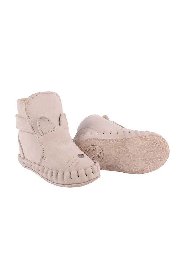 Donsje Kožne cipele za bebe Donsje Kapi Classic Booties Cat boja: bež, 1028003