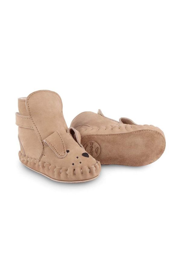 Donsje Kožne cipele za bebe Donsje Kapi Classic Booties Dog boja: bež, 1028005