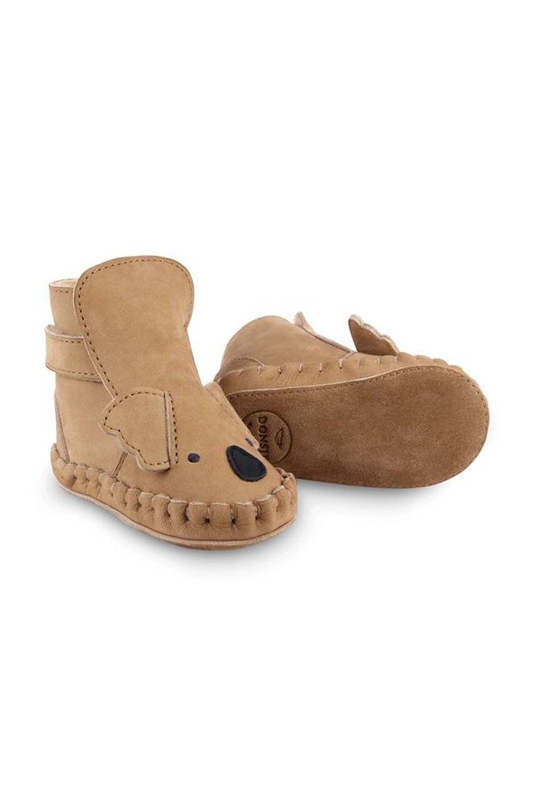 Donsje Kožne cipele za bebe Donsje Kapi Classic Booties Koala boja: bež, 1028007