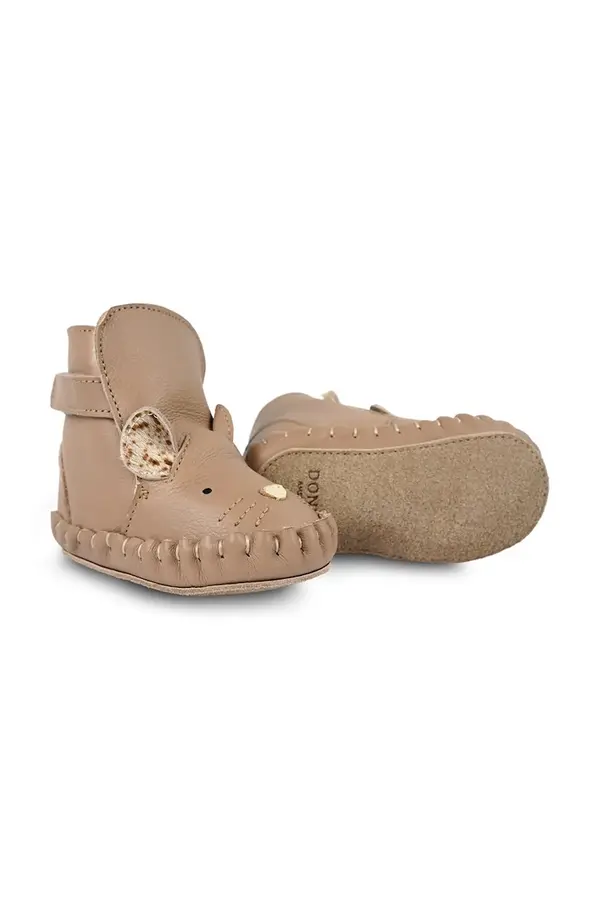 Donsje Kožne cipele za bebe Donsje Kapi Exclusive Booties Mouse