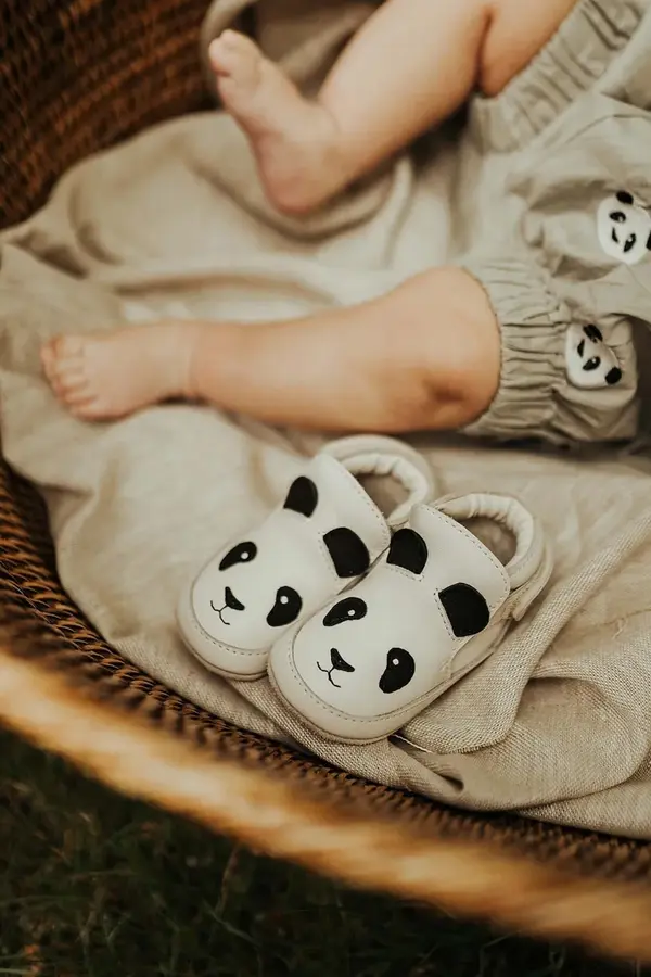 Donsje Kožne cipele za bebe Donsje Morris Sneakers Panda