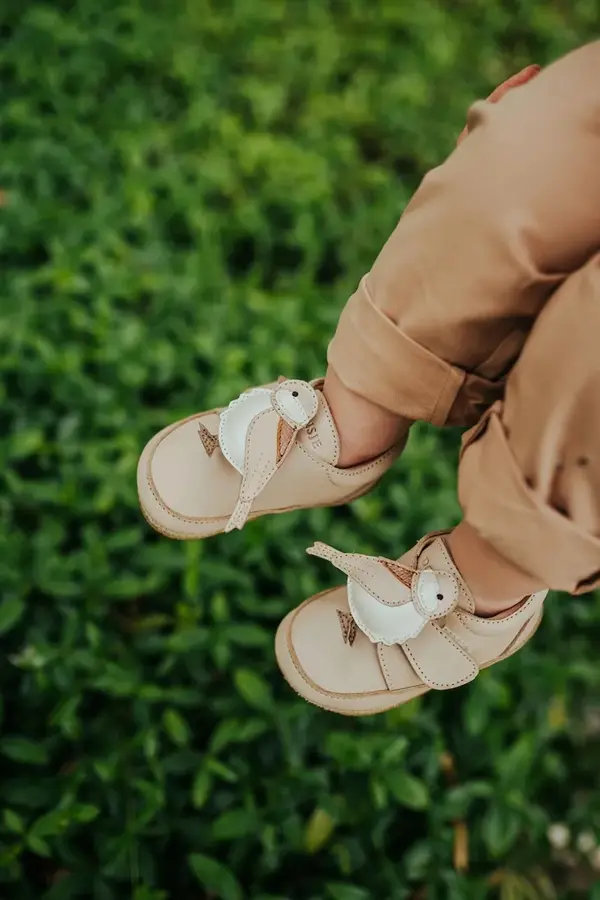 Donsje Kožne cipele za bebe Donsje Niek Sneakers Pink Chickadee