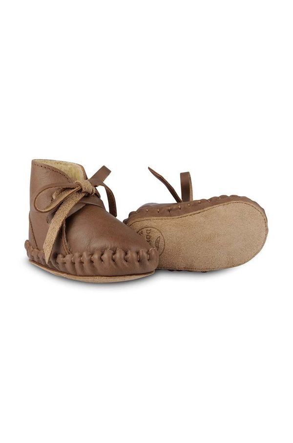 Donsje Kožne cipele za bebe Donsje Pina Classic Booties boja: smeđa, 1018200