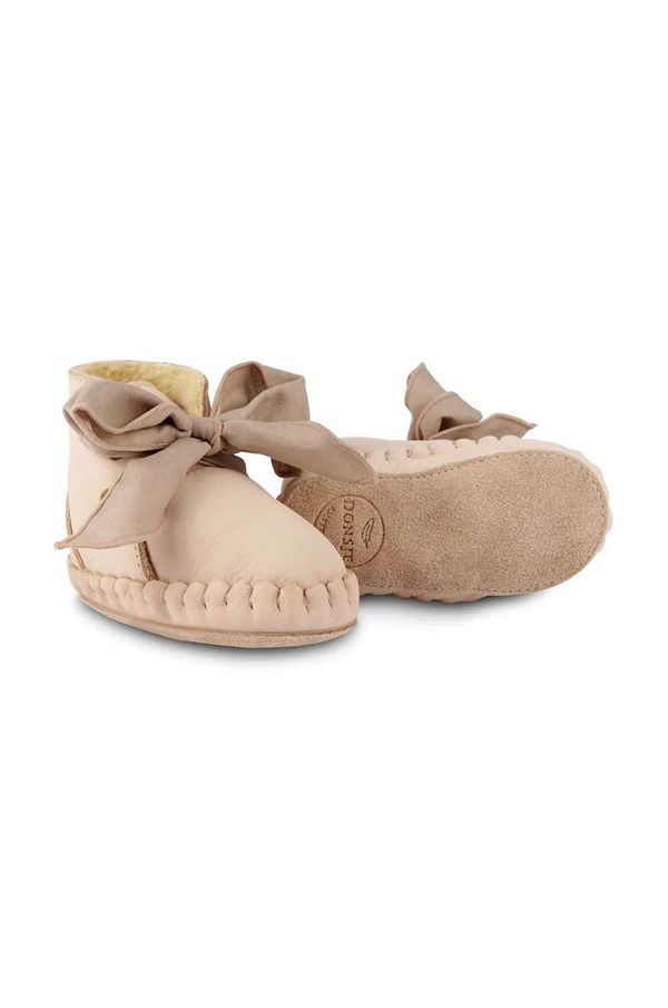 Donsje Kožne cipele za bebe Donsje Pina Organza Booties boja: bež, 1019100