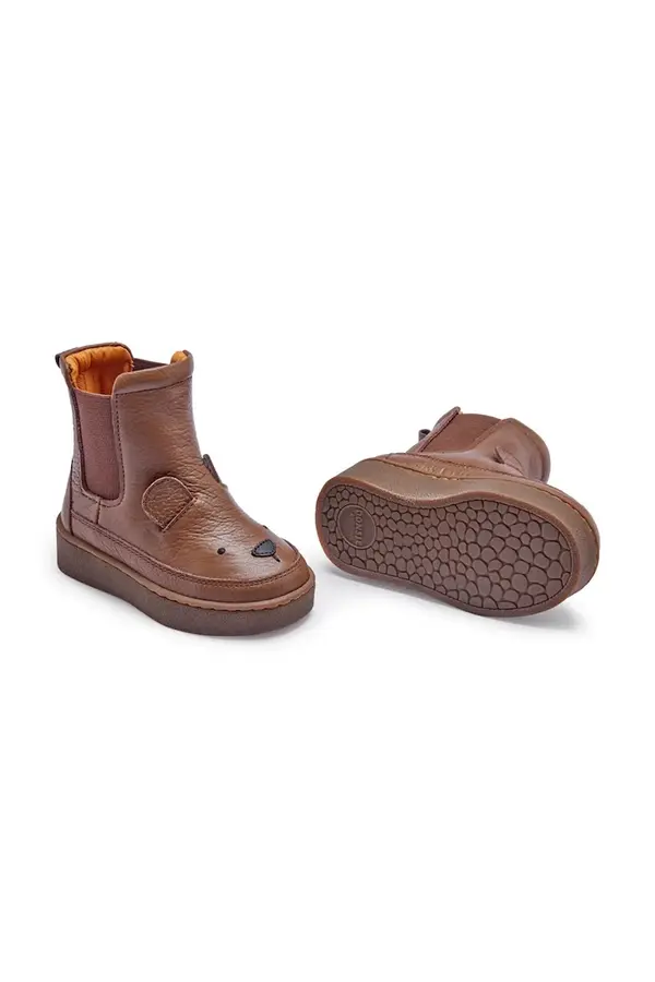 Donsje Kožne cipele za bebe Donsje Thudo Classic Boots Bear