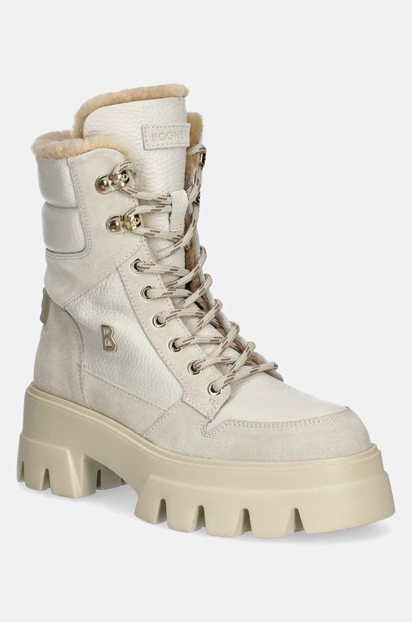 BOGNER Kožne cipele za snijeg Bogner SAPPORO boja: bež, 22442563